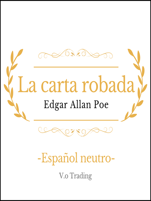 Title details for La carta robada by Edgar Allan Poe - Available